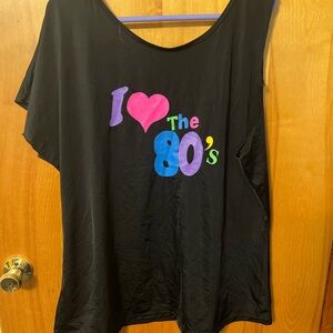 Black 'I Love the 80's' Women's Top